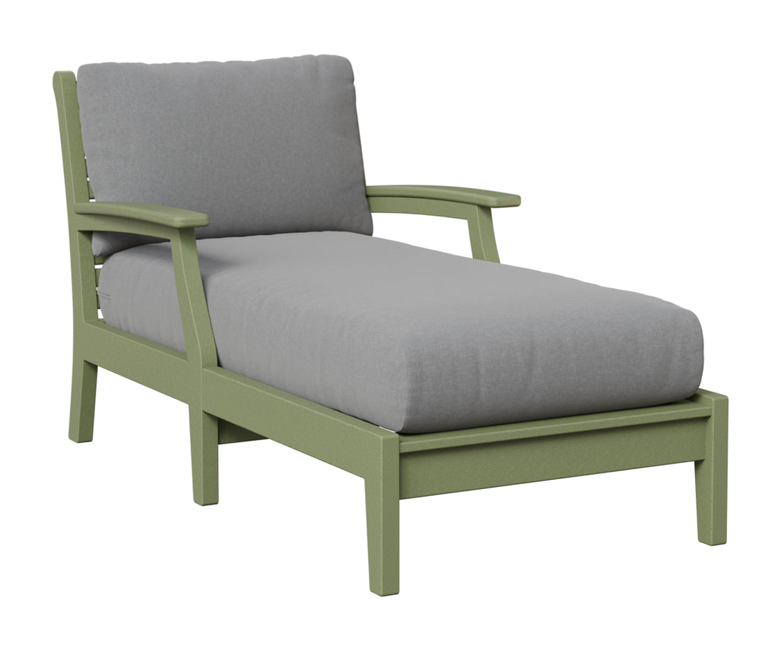 Berlin Gardens Classic Terrace Chaise Lounge in Sage
