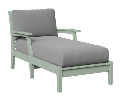 Berlin Gardens Classic Terrace Chaise Lounge in Sea Foam