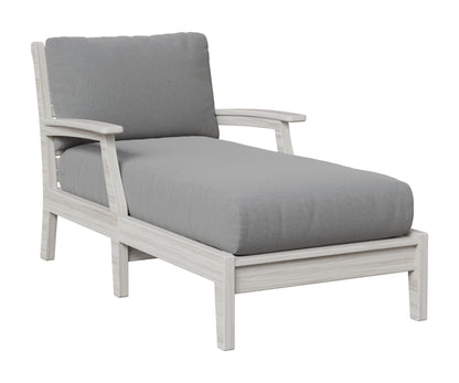 Berlin Gardens Classic Terrace Chaise Lounge in Seashell