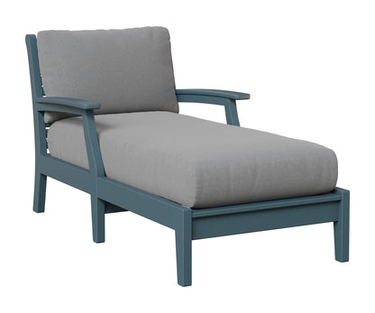 Berlin Gardens Classic Terrace Chaise Lounge in Slate