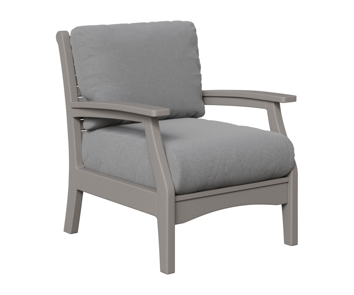 Berlin Gardens Classic Terrace Club Chair in Light Gray