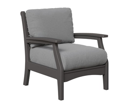 Berlin Gardens Classic Terrace Club Chair in Smoke Gray