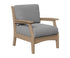 Berlin Gardens Classic Terrace Club Chair in Weatherwood