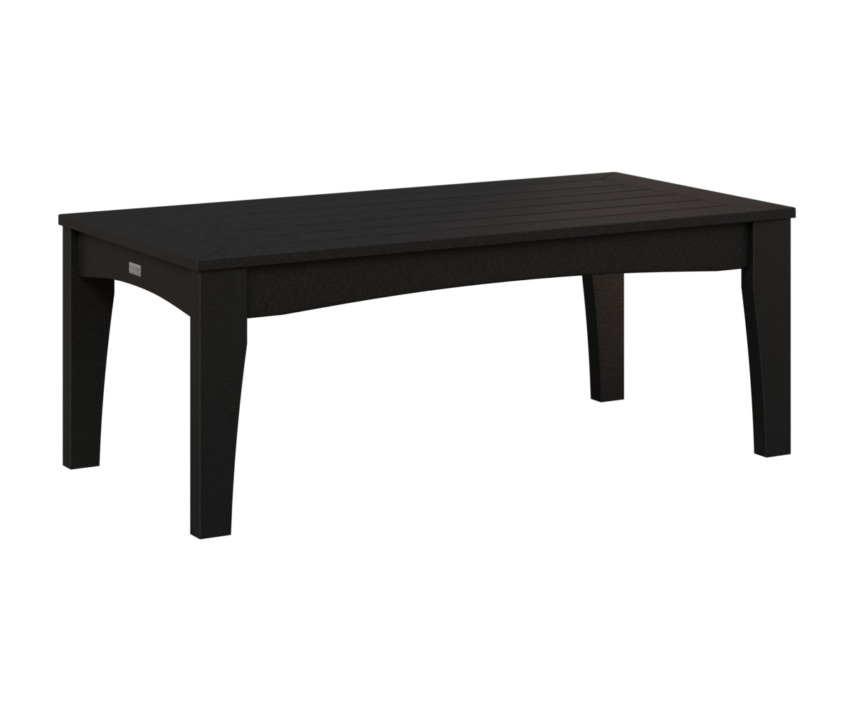 Berlin Gardens Classic Terrace Rectangle Coffee Table in Black