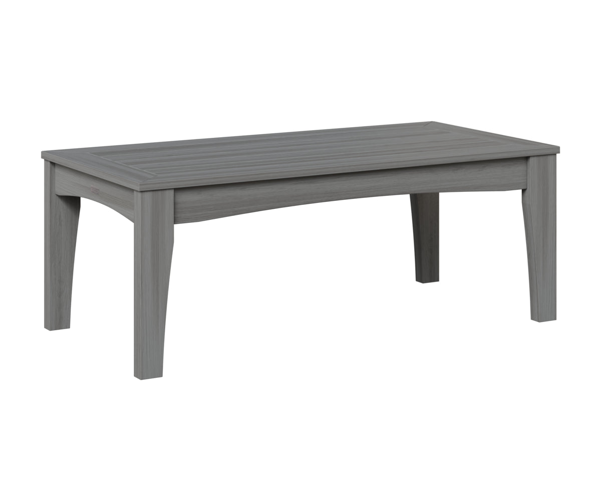 Berlin Gardens Classic Terrace Rectangle Coffee Table in Driftwood Gray