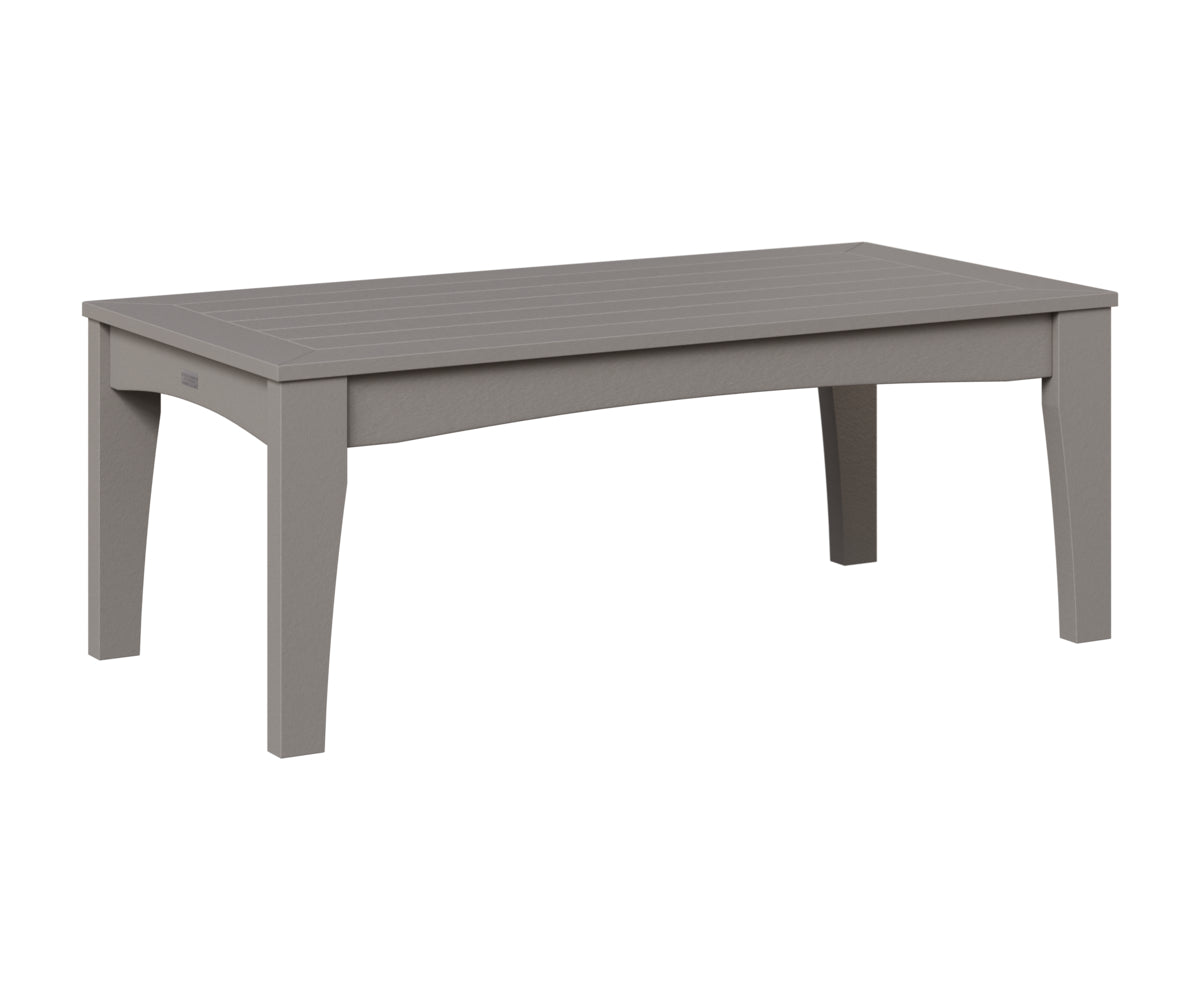 Berlin Gardens Classic Terrace Rectangle Coffee Table in Light Gray