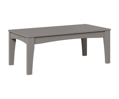 Berlin Gardens Classic Terrace Rectangle Coffee Table in Light Gray