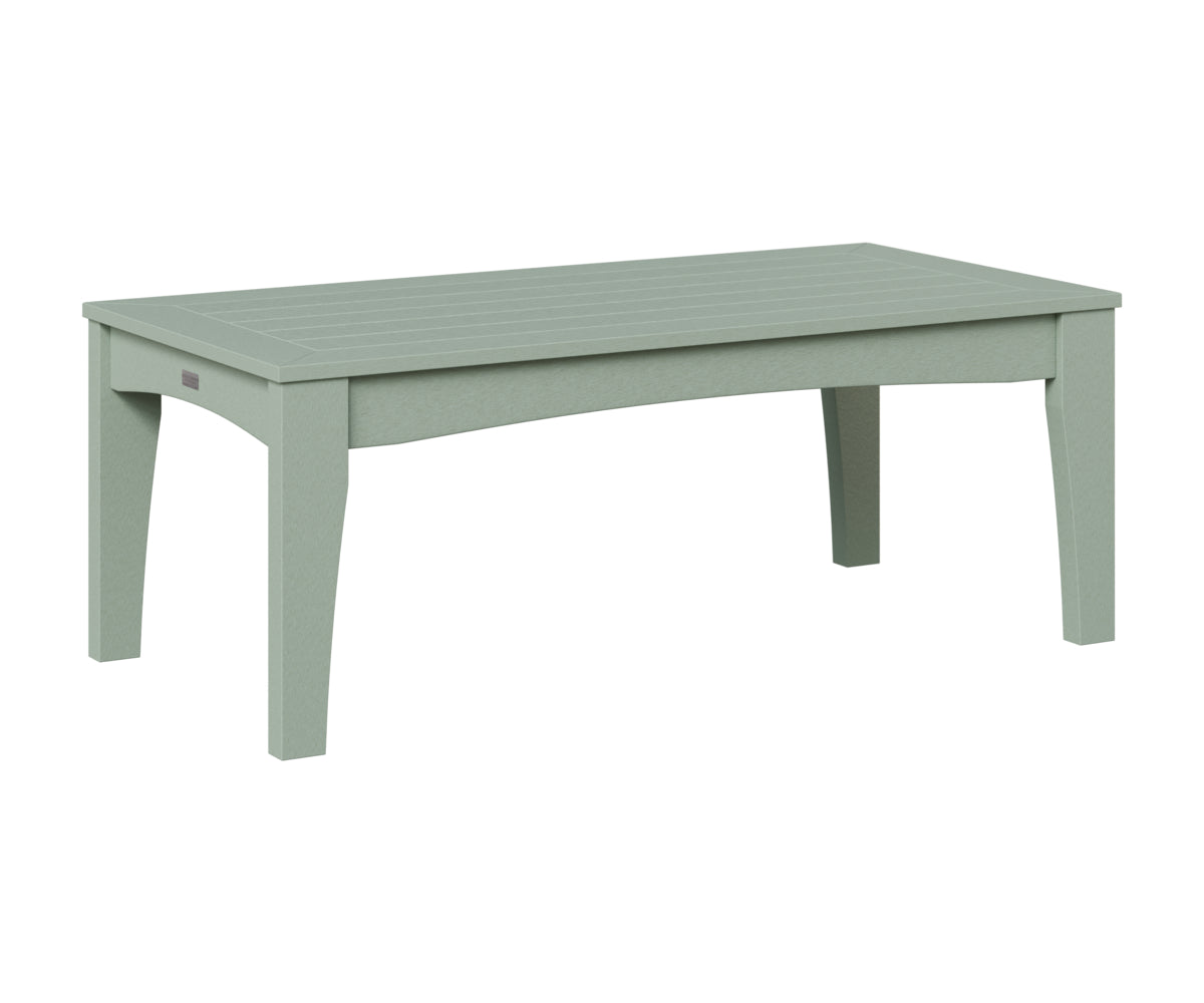 Berlin Gardens Classic Terrace Rectangle Coffee Table in Sea Foam