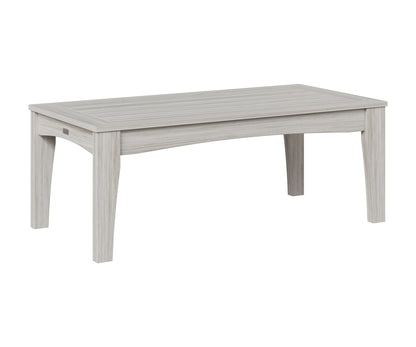 Berlin Gardens Classic Terrace Rectangle Coffee Table in Seashell