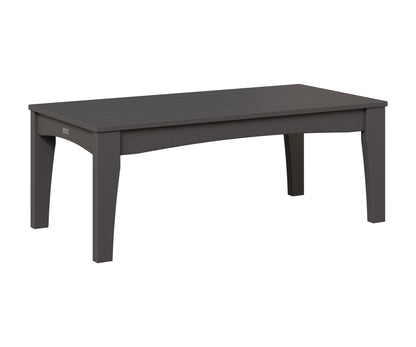 Berlin Gardens Classic Terrace Rectangle Coffee Table in Smoke Gray