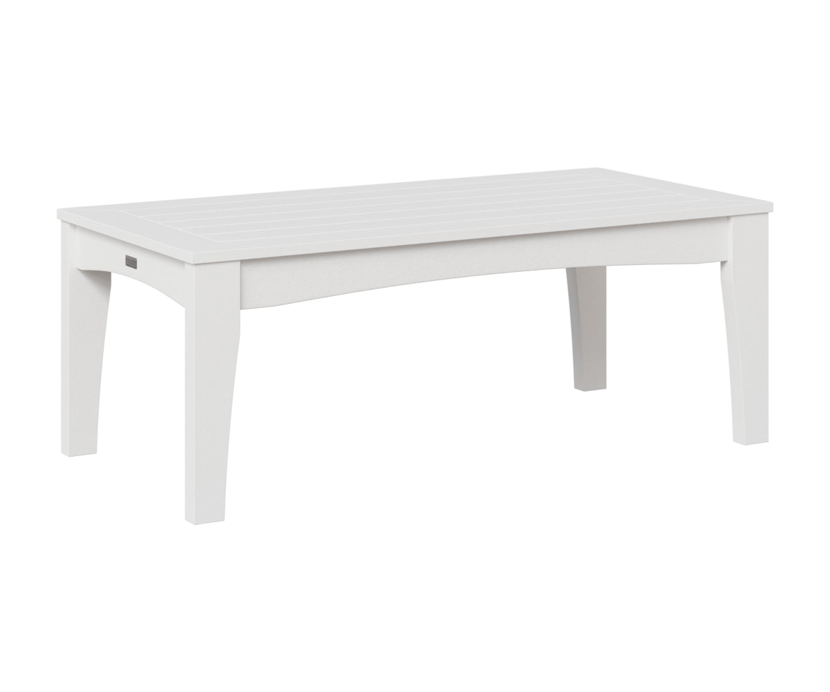 Berlin Gardens Classic Terrace Rectangle Coffee Table in White
