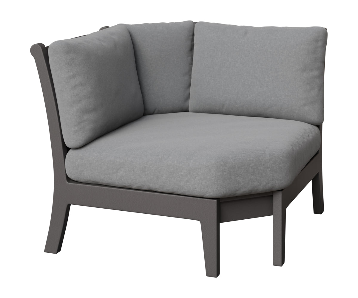 Berlin Gardens Classic Terrace Corner Section in Smoke Gray