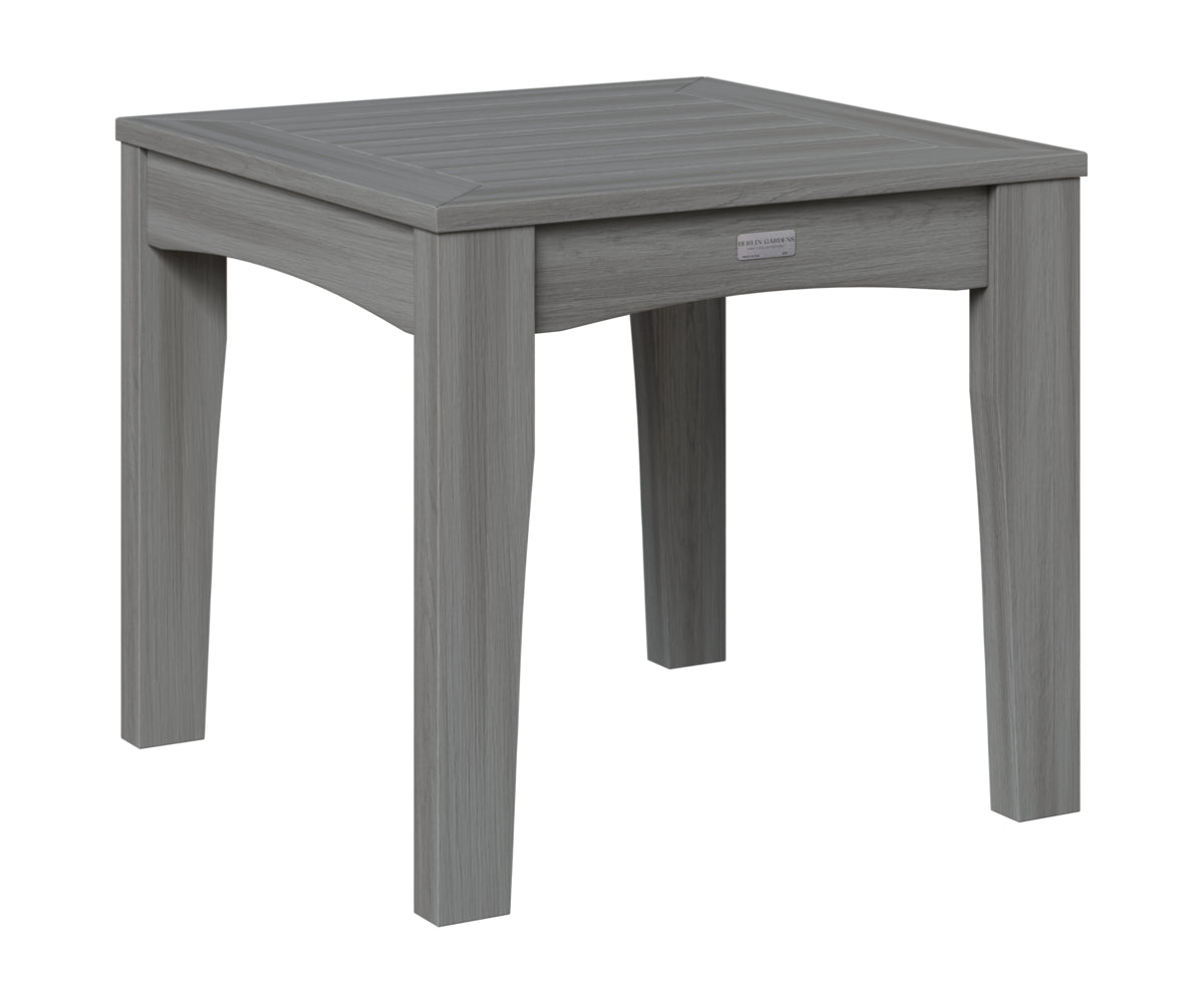 Berlin Gardens Classic Terrace End Table in Driftwood Gray