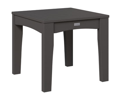Berlin Gardens Classic Terrace End Table in Smoke Gray