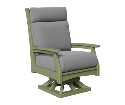 Berlin Gardens Classic Terrace High Back Swivel Rocker in Sage
