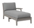 Berlin Gardens Classic Terrace Left Arm Chaise Lounge in Light Gray