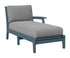 Berlin Gardens Classic Terrace Left Arm Chaise Lounge in Slate