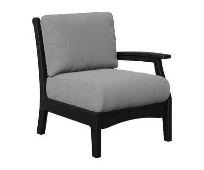 Berlin Gardens Classic Terrace Left Arm Club Chair in Black