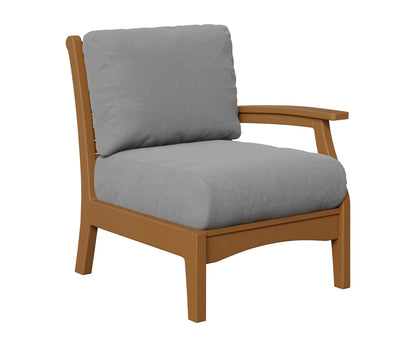 Berlin Gardens Classic Terrace Left Arm Club Chair in Cedar