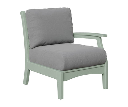Berlin Gardens Classic Terrace Left Arm Club Chair in Sea Foam