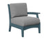 Berlin Gardens Classic Terrace Left Arm Club Chair in Slate