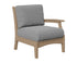 Berlin Gardens Classic Terrace Left Arm Club Chair in Weatherwood