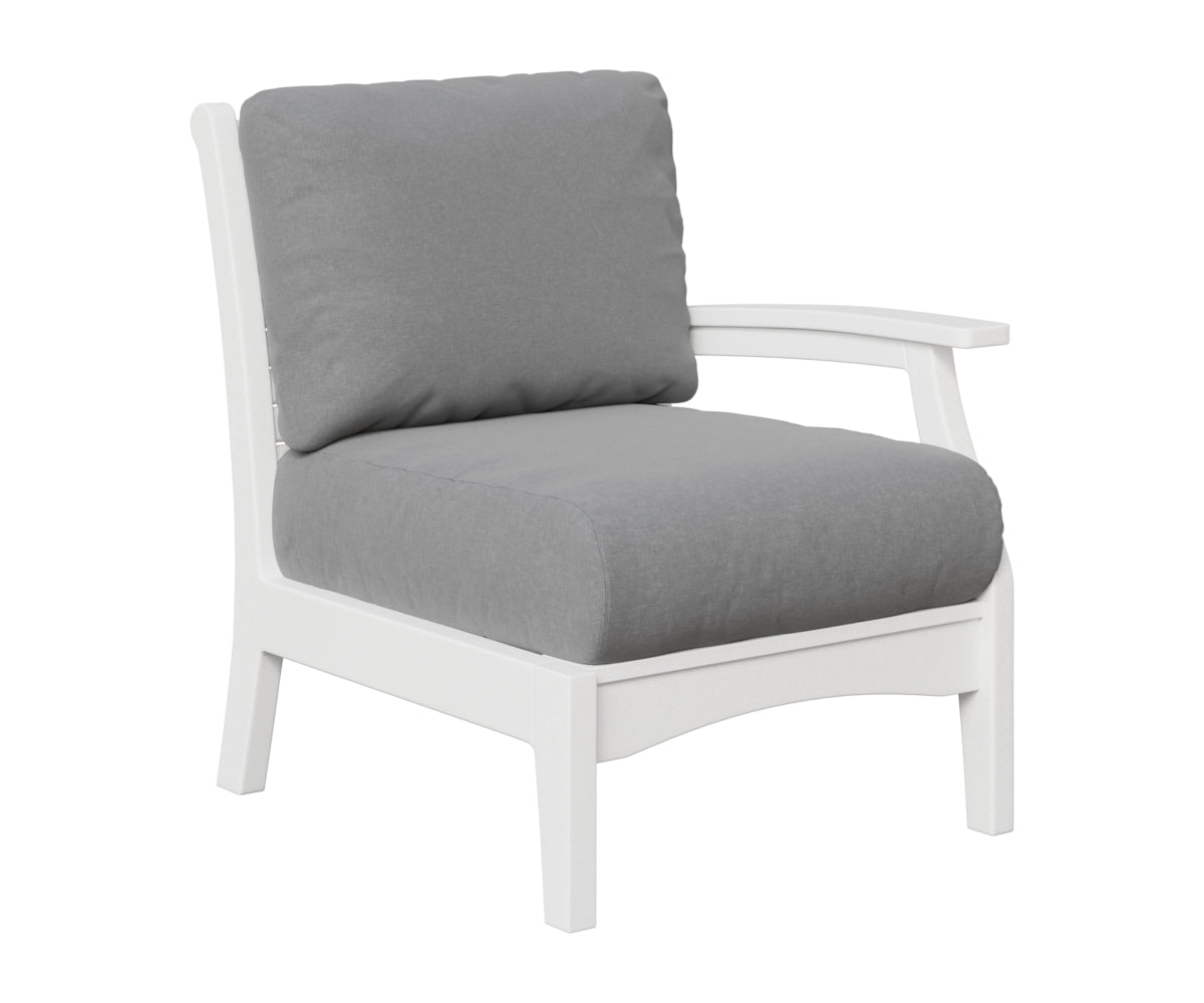 Berlin Gardens Classic Terrace Left Arm Club Chair in White