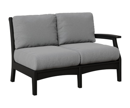 Berlin Gardens Classic Terrace Left Arm Loveseat in Black