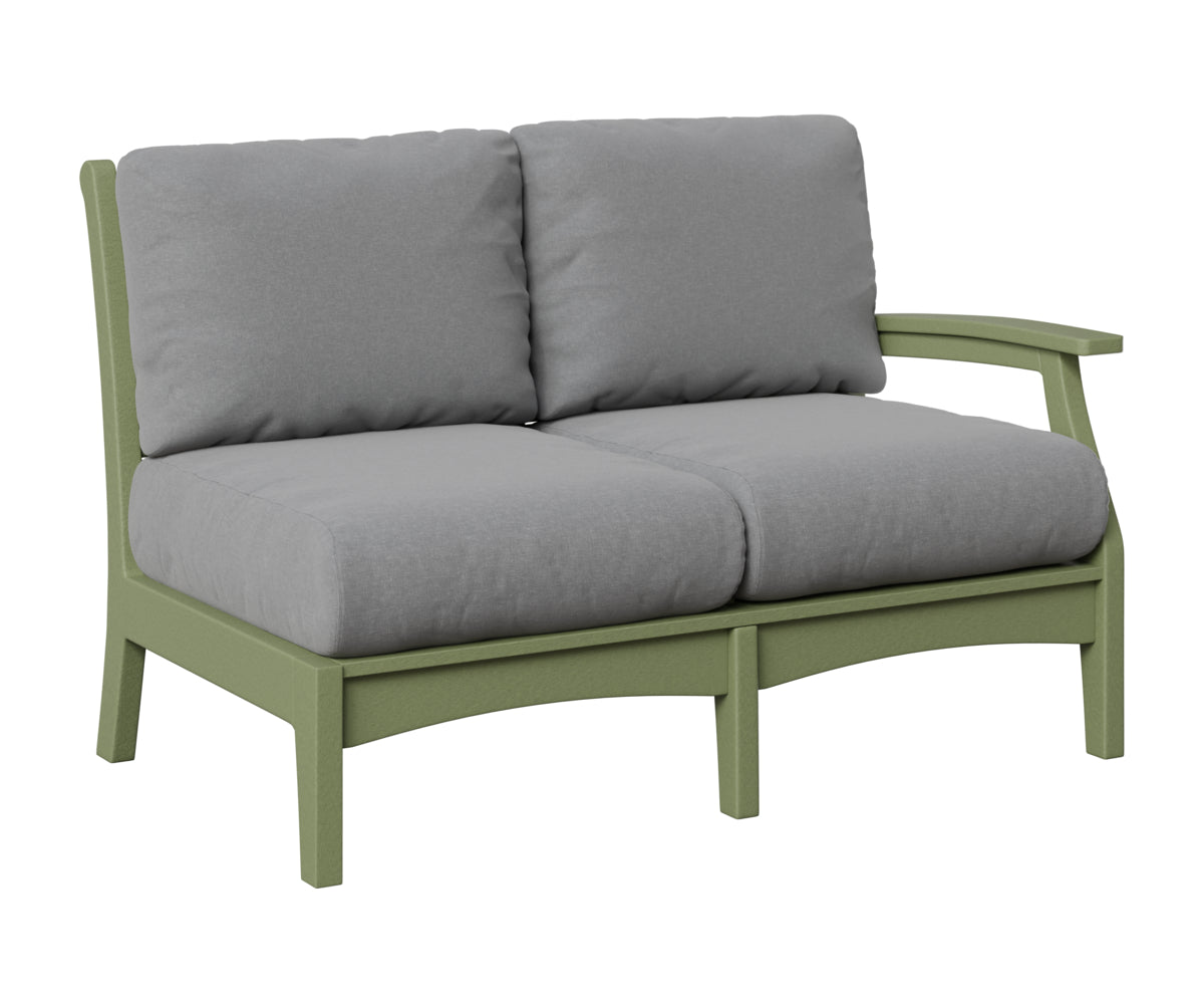Berlin Gardens Classic Terrace Left Arm Loveseat in Sage