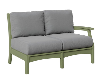 Berlin Gardens Classic Terrace Left Arm Loveseat in Sage