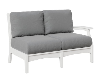 Berlin Gardens Classic Terrace Left Arm Loveseat in White