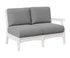 Berlin Gardens Classic Terrace Left Arm Loveseat in White