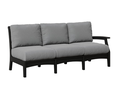 Berlin Gardens Classic Terrace Left Arm Sofa in Black