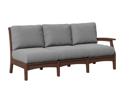 Berlin Gardens Classic Terrace Left Arm Sofa in Chocolate Brown