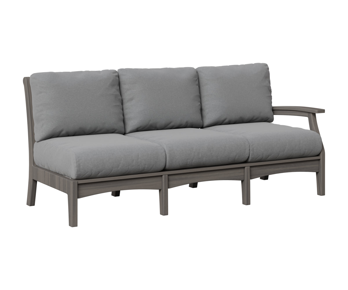 Berlin Gardens Classic Terrace Left Arm Sofa in Coastal Gray