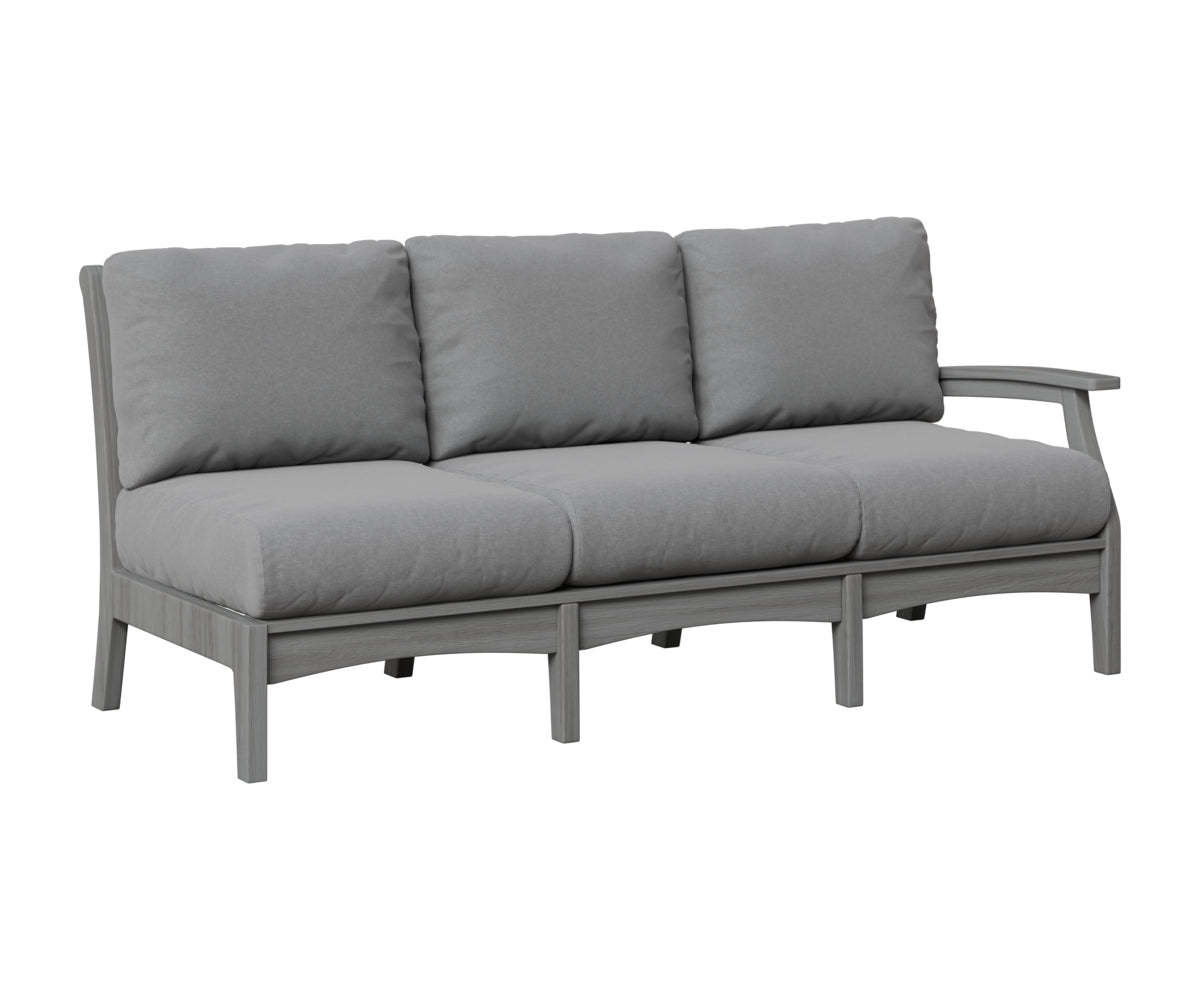 Berlin Gardens Classic Terrace Left Arm Sofa in Driftwood Gray