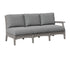 Berlin Gardens Classic Terrace Left Arm Sofa in Light Gray