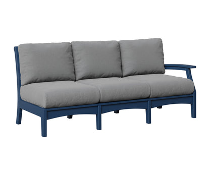 Berlin Gardens Classic Terrace Left Arm Sofa in Navy Blue