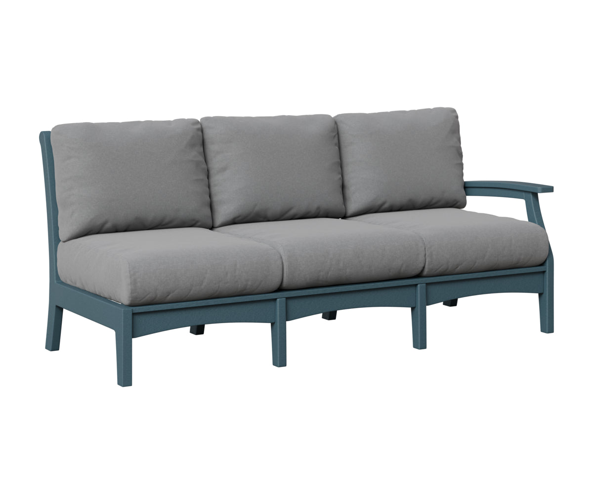 Berlin Gardens Classic Terrace Left Arm Sofa in Slate
