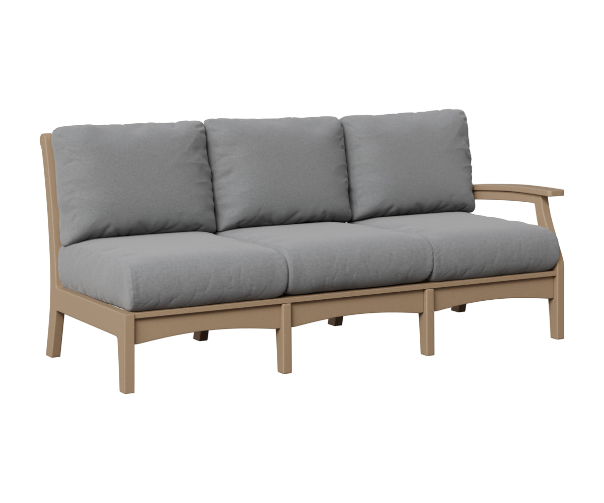 Berlin Gardens Classic Terrace Left Arm Sofa in Weatherwood