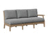 Berlin Gardens Classic Terrace Left Arm Sofa in Weatherwood