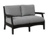 Berlin Gardens Classic Terrace Loveseat in Black