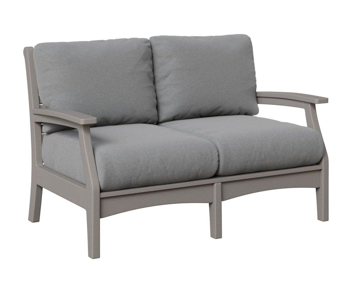 Berlin Gardens Classic Terrace Loveseat in Light Gray