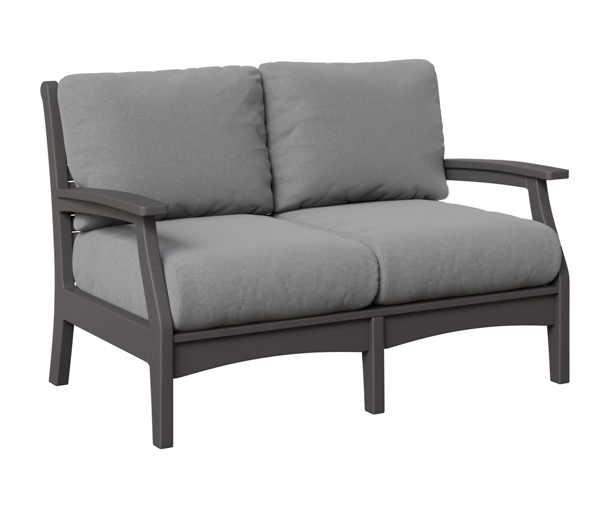 Berlin Gardens Classic Terrace Loveseat in Smoke Gray