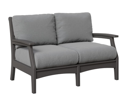 Berlin Gardens Classic Terrace Loveseat in Smoke Gray