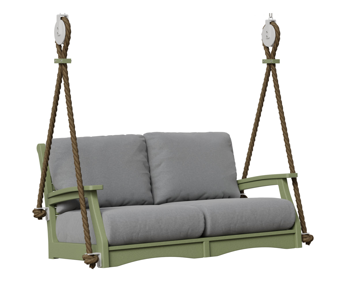 Berlin Gardens Classic Terrace Loveseat Swing in Sage
