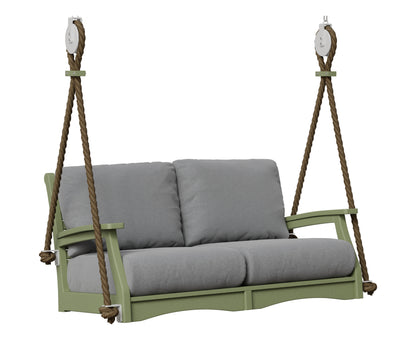 Berlin Gardens Classic Terrace Loveseat Swing in Sage
