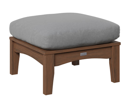 Berlin Gardens Classic Terrace Ottoman in Brazilian Walnut