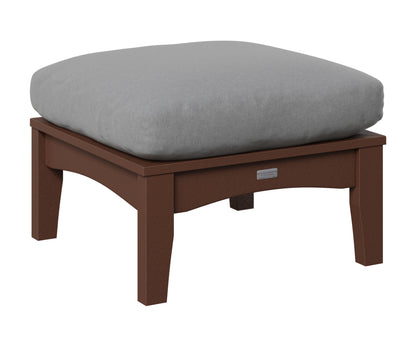 Berlin Gardens Classic Terrace Ottoman in Chocolate Brown