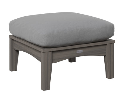 Berlin Gardens Classic Terrace Ottoman in Coastal Gray